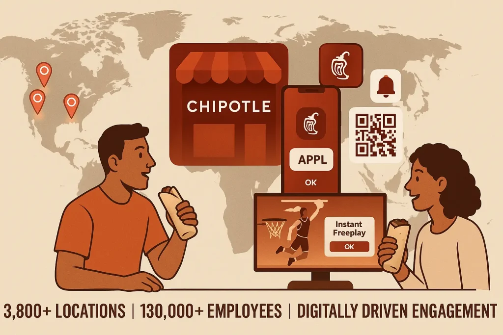 Chipotle Rolls Out Free Burritos for Fans of Men’s Basketball Championship Series 3 Company Reach and Digital Integration