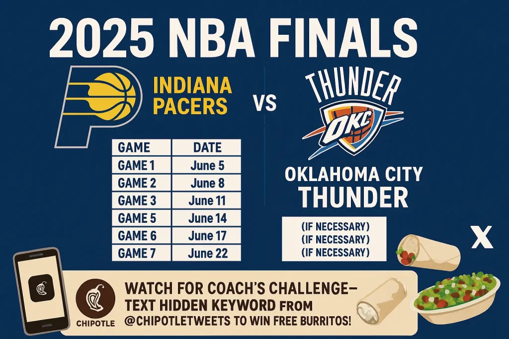 Chipotle Rolls Out Free Burritos for Fans of Men’s Basketball Championship Series 2 NBA Finals Schedule and Participation