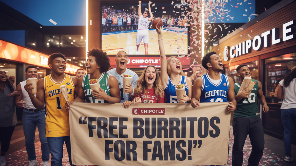 Chipotle Rolls Out Free Burritos for Fans of Men’s Basketball Championship Series 1 Free Burritos For NBA Finals