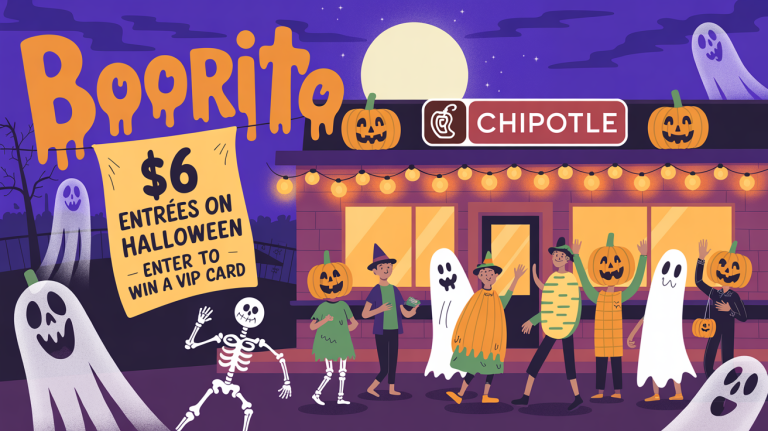 CHIPOTLE BOORITO RETURNS WITH $6 ENTREES ON HALLOWEEN AND A COSTUME CONTEST TO WIN A VIP CARD 8 Chipotle Boorito 2025 halloween night